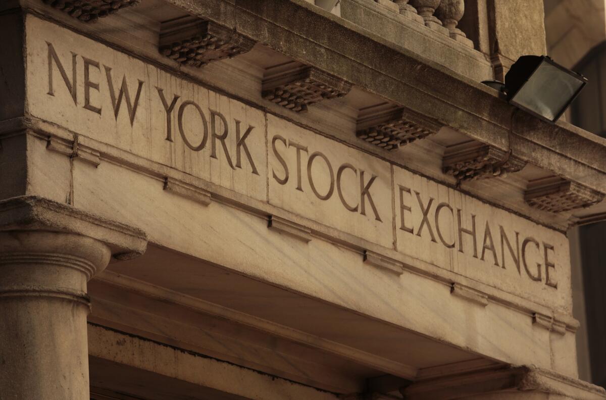 The New York Stock Exchange.