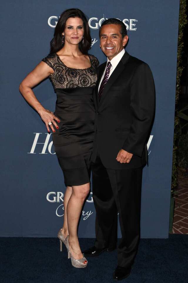 Los Angeles Mayor Antonio Villaraigosa and his girlfriend Lu Parker.