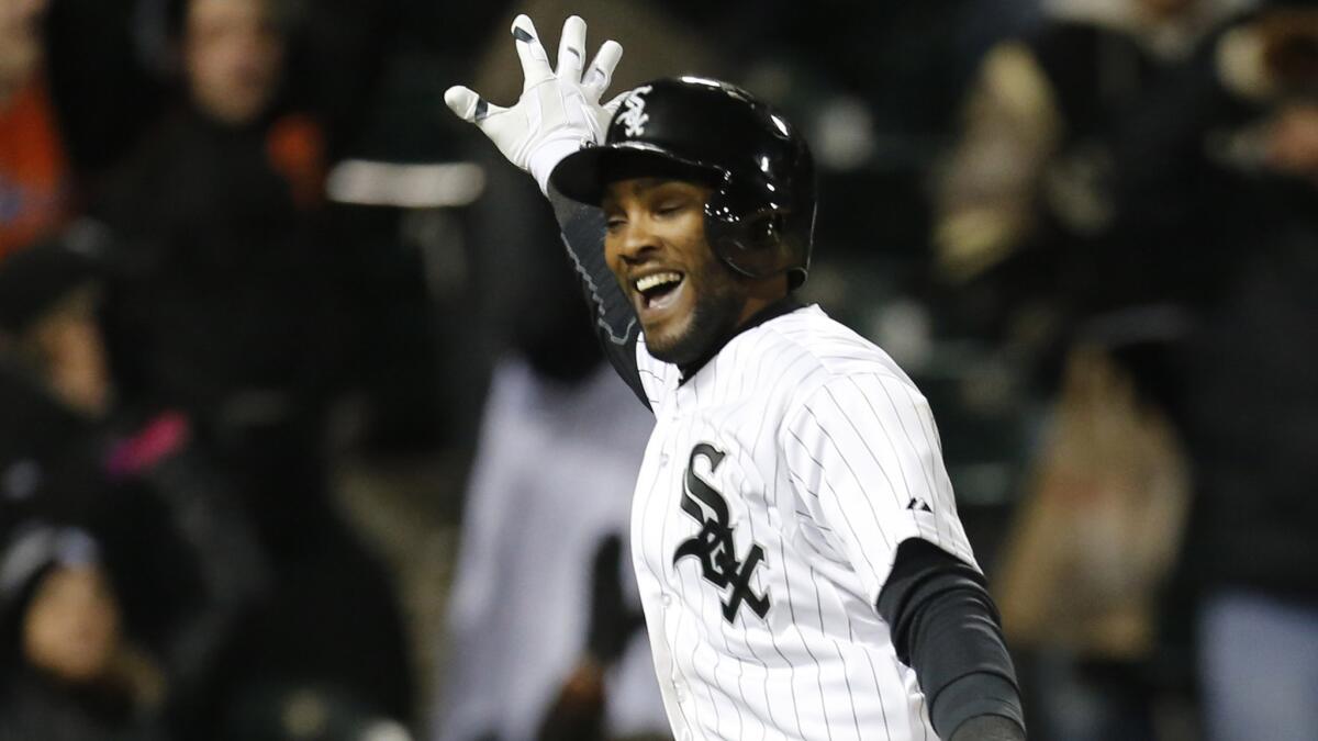 The Dodgers can forget about acquiring Chicago White Sox shortstop Alexei Ramirez this off-season. Ramirez, shown in a game April 15, is no longer available.