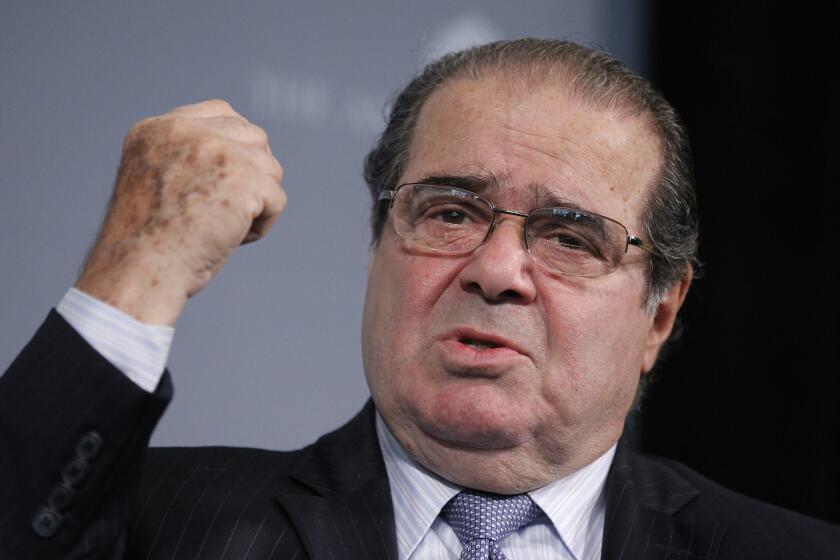 Supreme Court Justice Antonin Scalia participates at the third annual Washington Ideas Forum at the Newseum in Washington in October 2011.