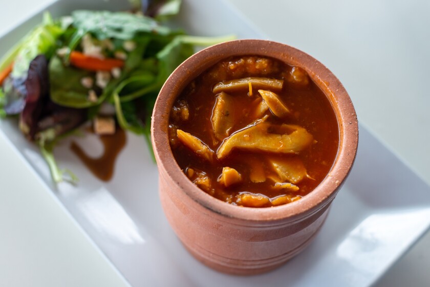 The conch mofongo relleno from Náutica by Poly's in Joyuda.