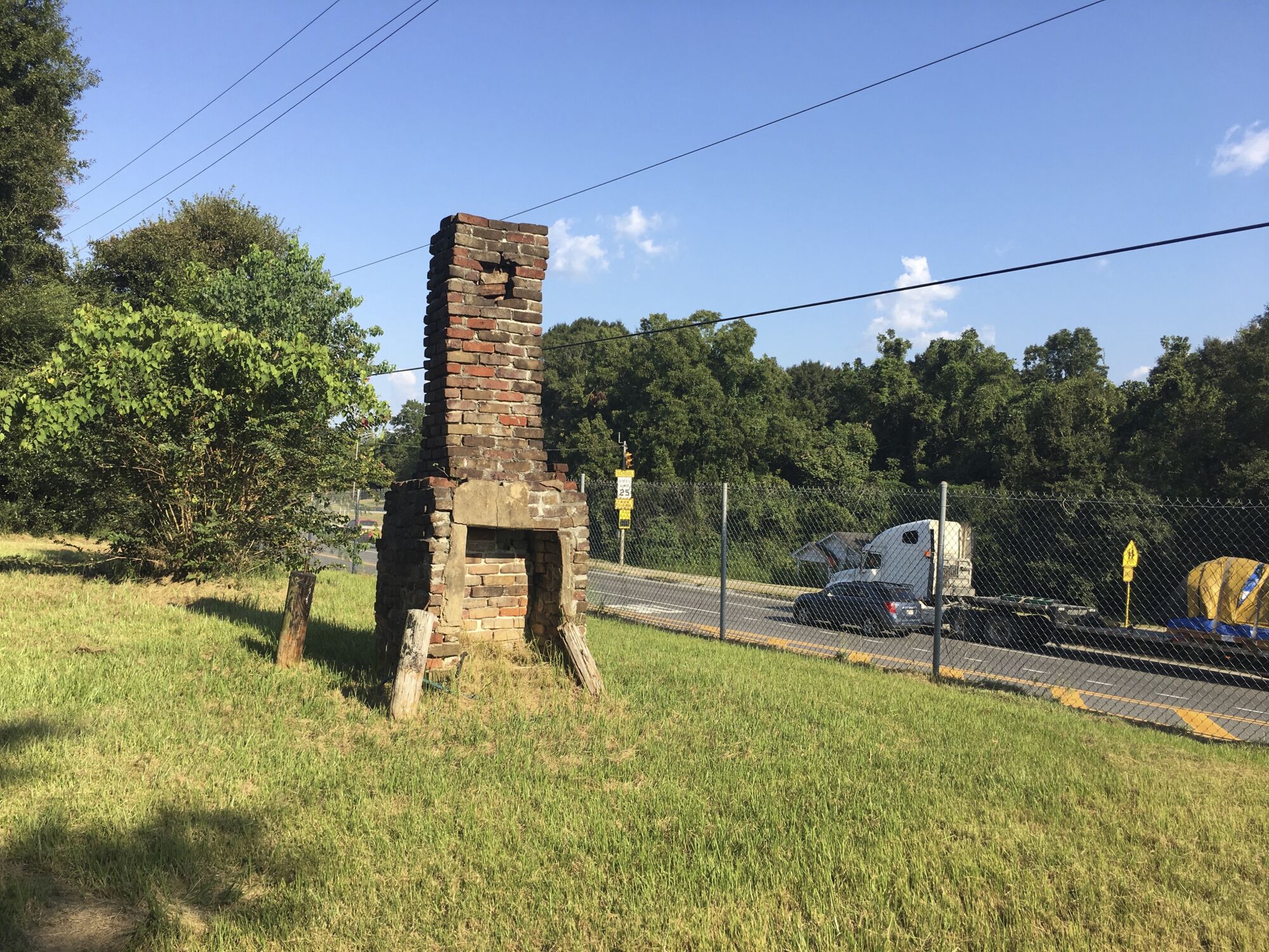A chimney is all that remains of the original Africatown, built by formerly enslaved settlers from the Clotilda.