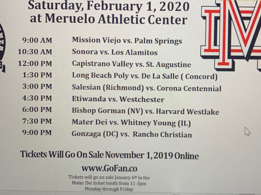 Nike Extravaganza is set for Friday and Saturday at Santa Ana Mater Dei