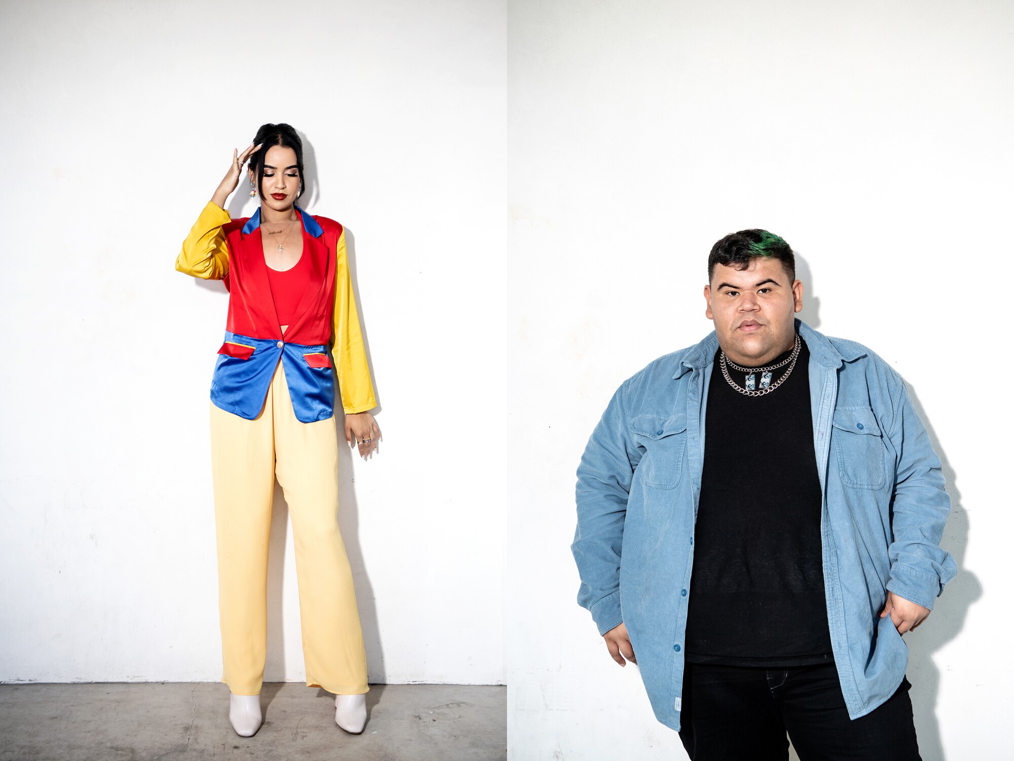 Portraits of Alexia Del Valle and Jesus Zapien
