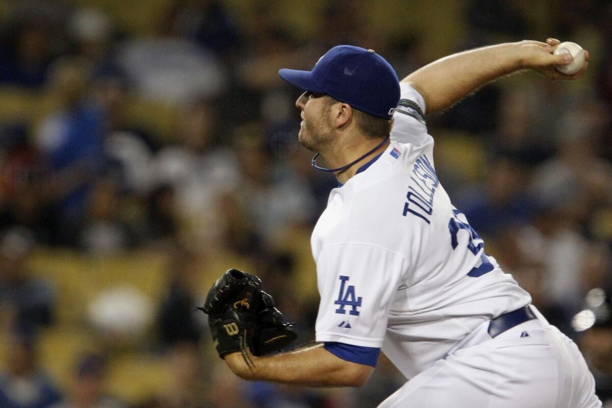 Shawn Tolleson was the Dodgers' 2011 minor league pitcher of the year after going 7-2 with 25 saves and a 1.17 ERA.