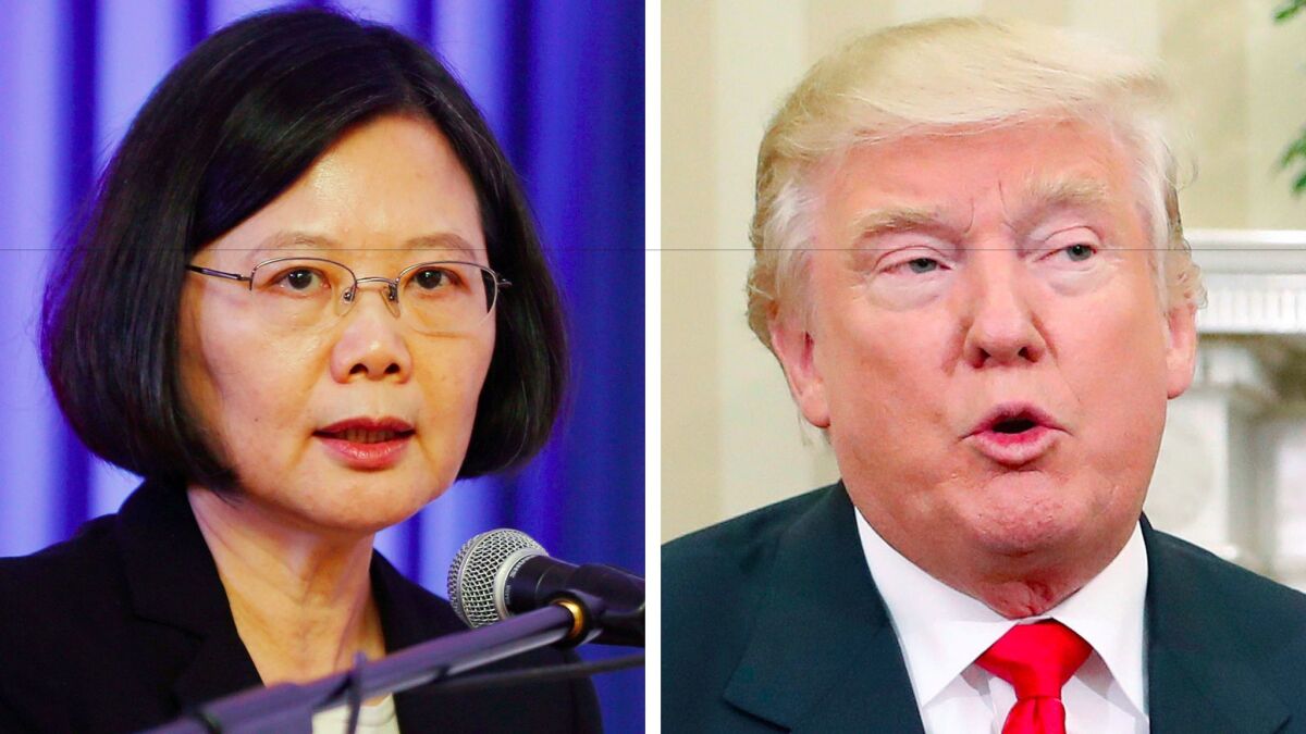 Taiwanese President Tsai Ing-wen and President-elect Donald Trump spoke by phone for 12 minutes on Dec. 2.