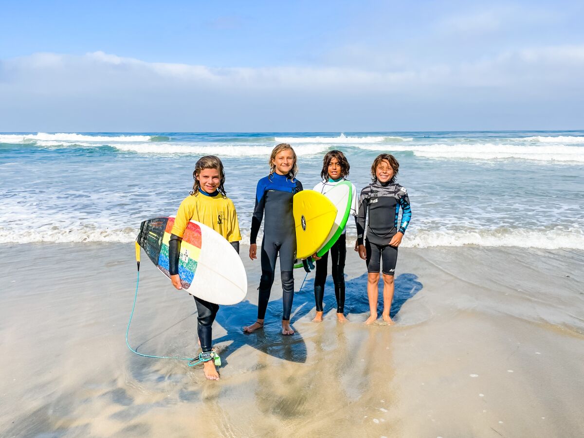 Devin O’Brien, Kian Vakili, Julian Thakkar and Carson Weekes.