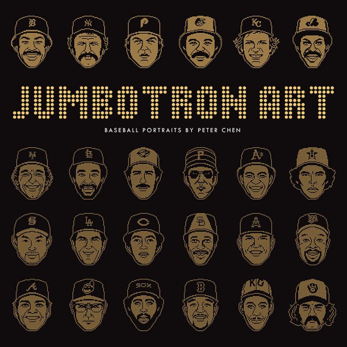 Cover art for “Jumbotron Art: Baseball Portraits.”