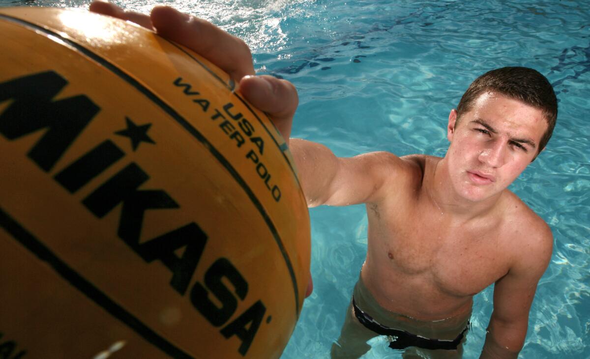 File Photo: Former Hoover High School water polo player Hakop Kaplanyan photographed in 2009. He was charged in Los Angeles on Monday, March 3, 2014, with one felony count each of forcible rape; false imprisonment by violence; possession of matter depicting a minor engaging in sexual conduct; and a misdemeanor count of sexual battery by restraint, according to Deputy District Attorney Liliana Gonzalez. He also faces two felony counts each of sexual penetration by a foreign object and assault with intent to to commit rape.