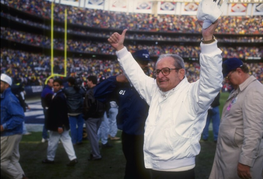 Chargers owner Alex Spanos dies at 95 - Los Angeles Times