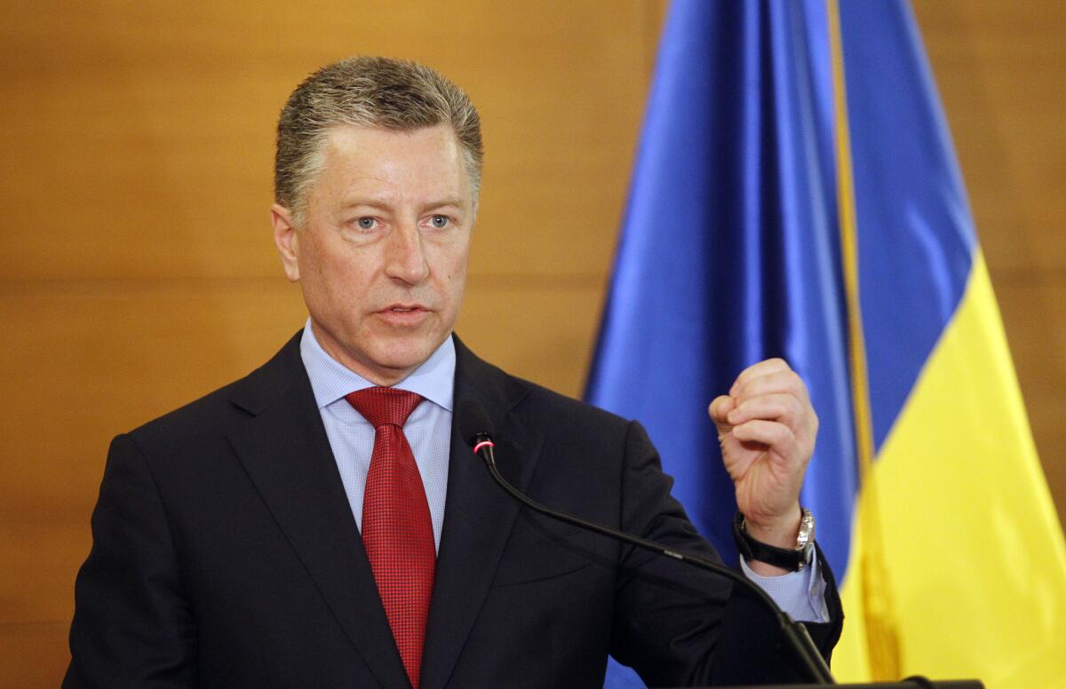 Kurt Volker, a former U.S. ambassador to NATO, was brought into the Trump administration by former Secretary of State Rex Tillerson to serve as an envoy to Ukraine.