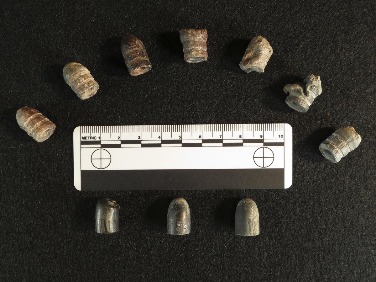 Bullets from site of the Porvenir massacre