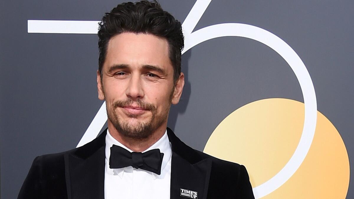 James Franco arrives at the 75th annual Golden Globe Awards in Beverly Hills on Jan. 7.