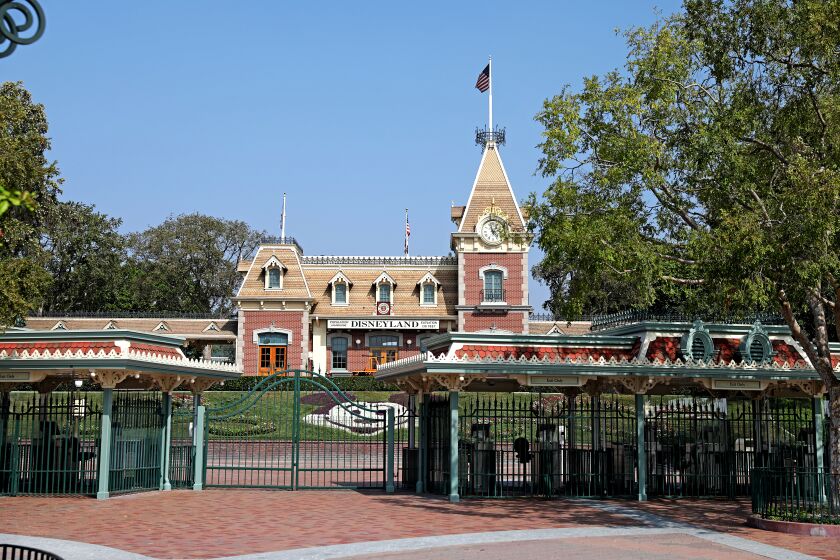 ANAHEIM-CA-OCTOBER 7, 2020: Disneyland remains closed in Anaheim on Wednesday, October 7, 2020. (Christina House / Los Angeles Times)
