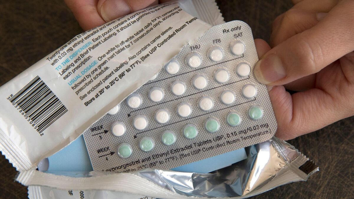 A one-month dosage of birth control pills.