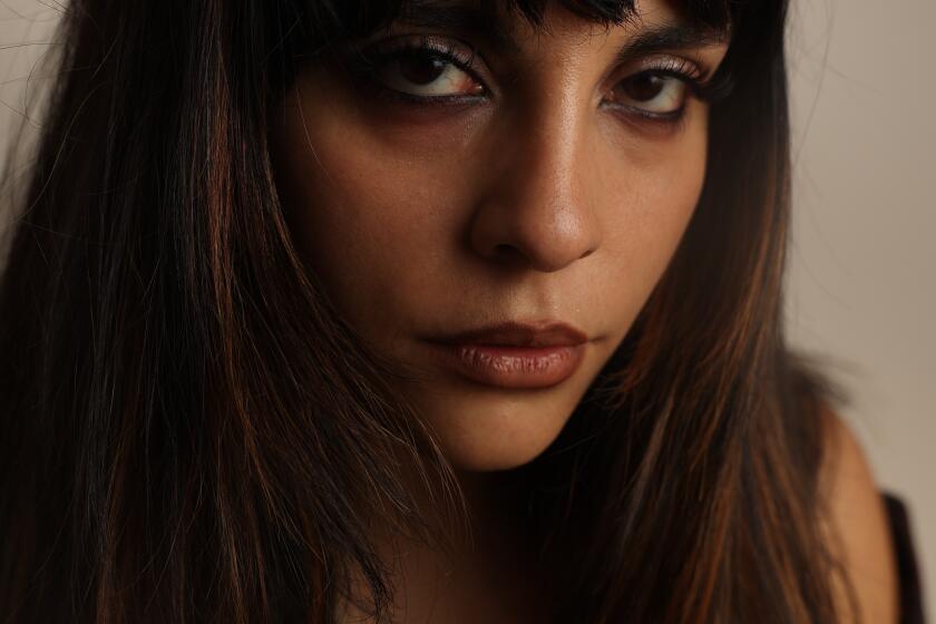 Los Angeles, CA - September 20: Girl Ultra poses for a portrait before a vinyl signing for her new record Blush at ROW DTLA on Friday, Sept. 20, 2024 in Los Angeles, CA. (Michael Blackshire / Los Angeles Times)