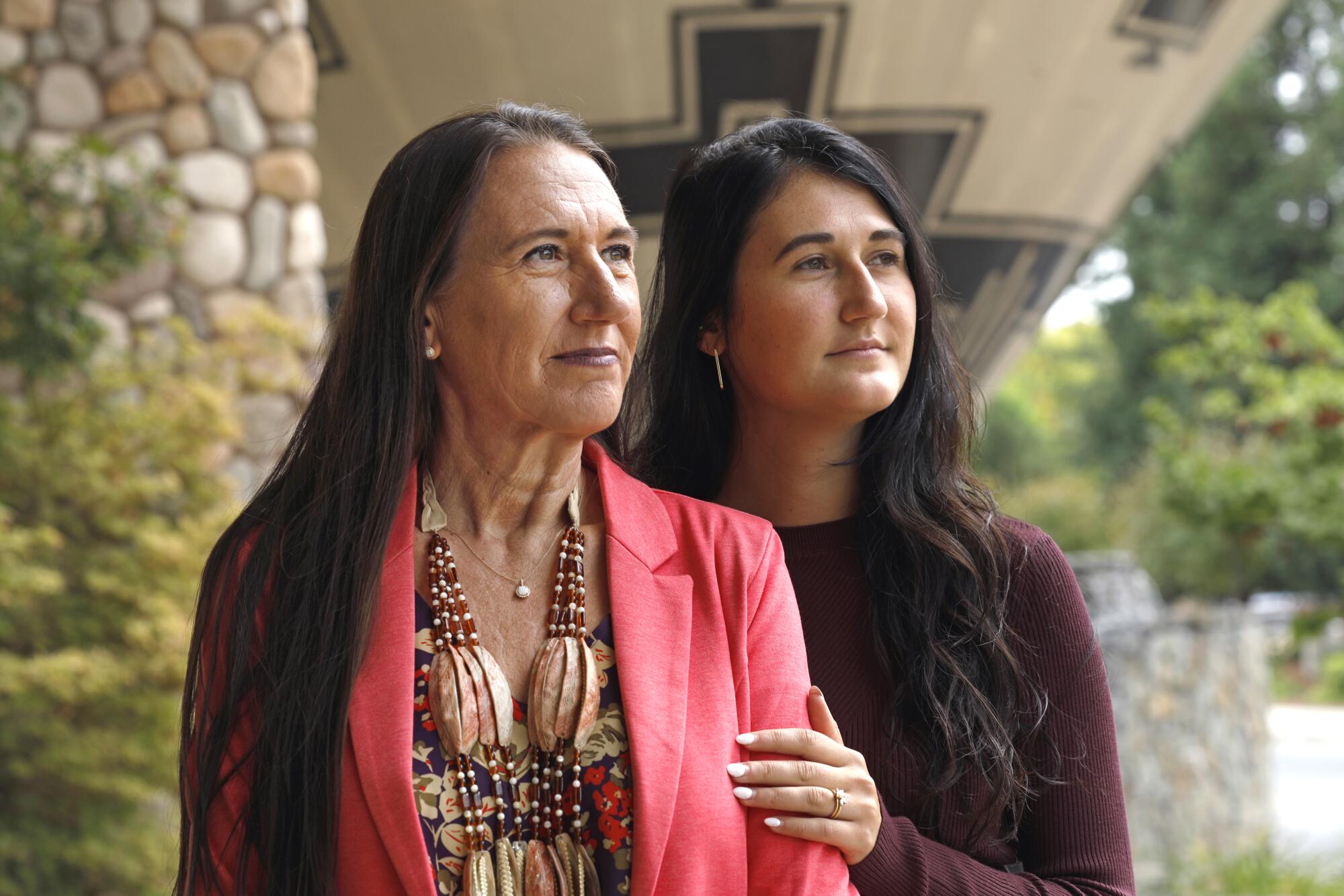 Tracy Edwards, left, and her daughter, Miranda.