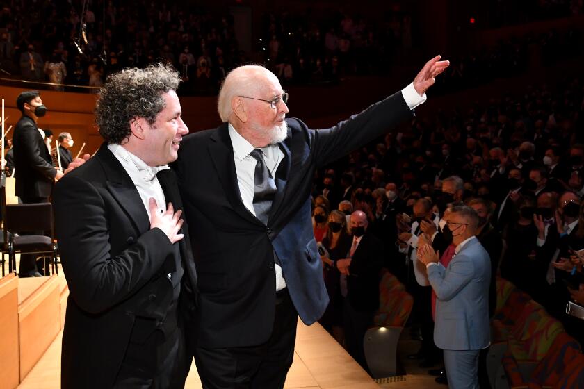 Gustavo Dudamel and John Williams (Mathew Imaging)