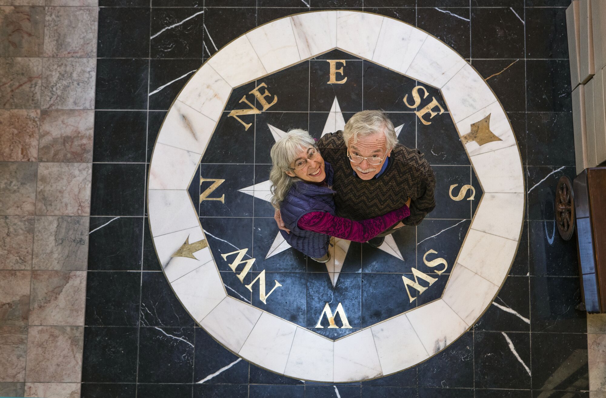 Dan Sisson and Karen Meyer in the rotunda