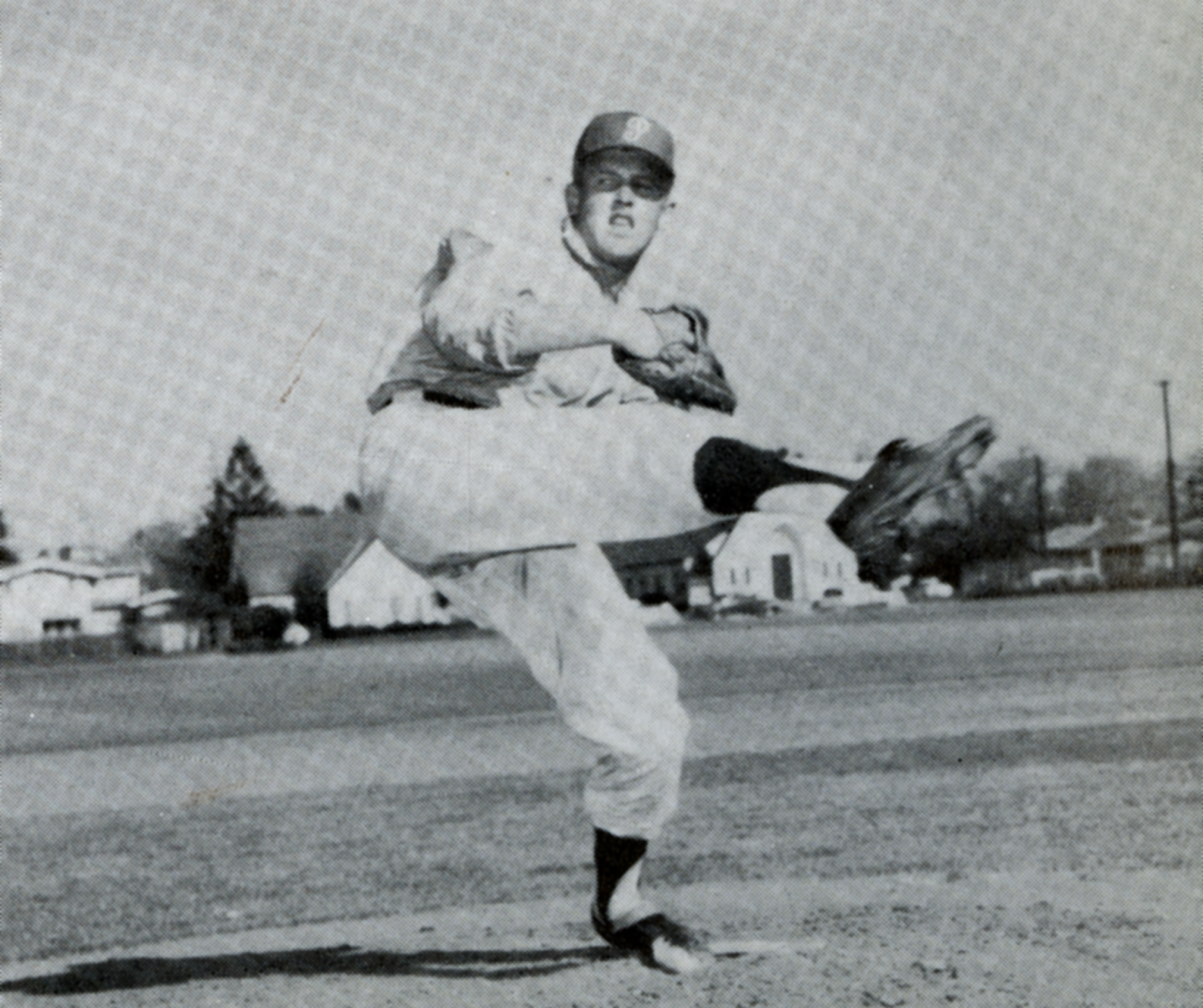 Oxnard High School pitcher Denny Lemaster in 1957.