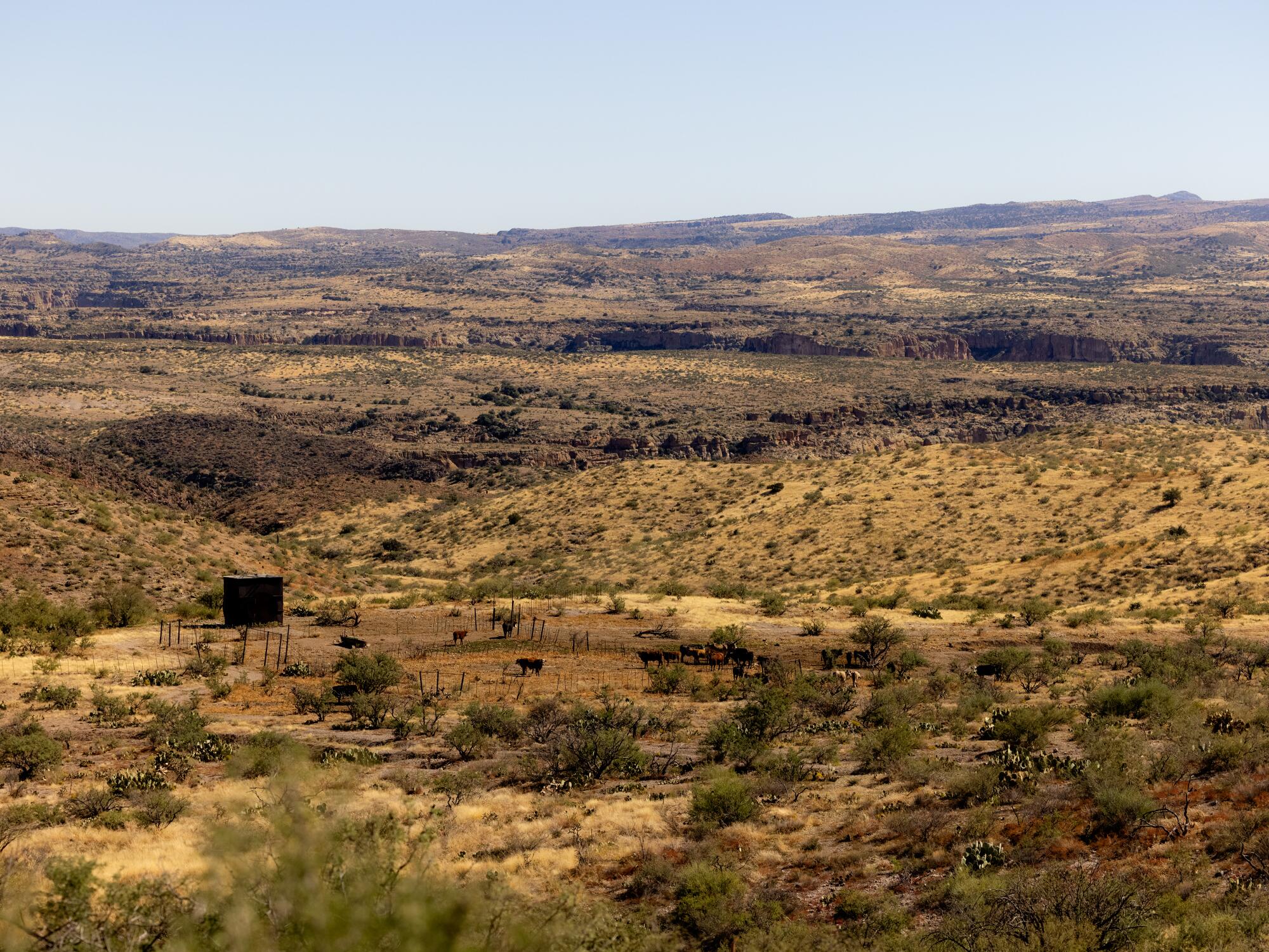 The Painted Cave Ranch in Arizona's Aravaipa Canyon Wilderness.