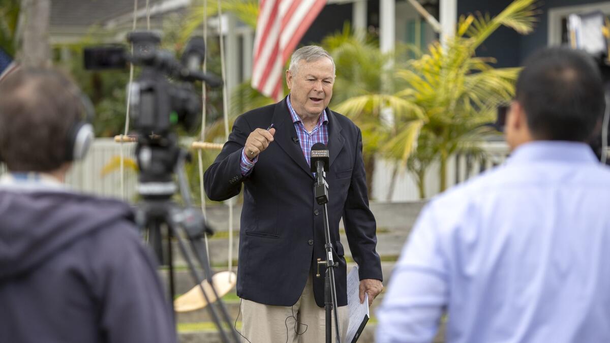 Rep. Dana Rohrabacher (R-Costa Mesa), considered a vulnerable Orange County incumbent, may end up facing no Democratic opposition in the November general election.