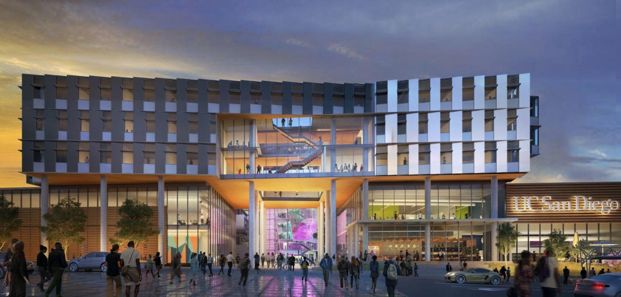 Artist's rendering of UCSD's planned Triton Center complex.