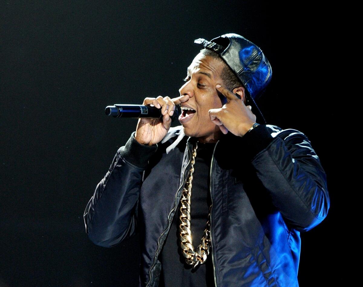 Hip-hop artist Jay Z performs at Staples Center last December.