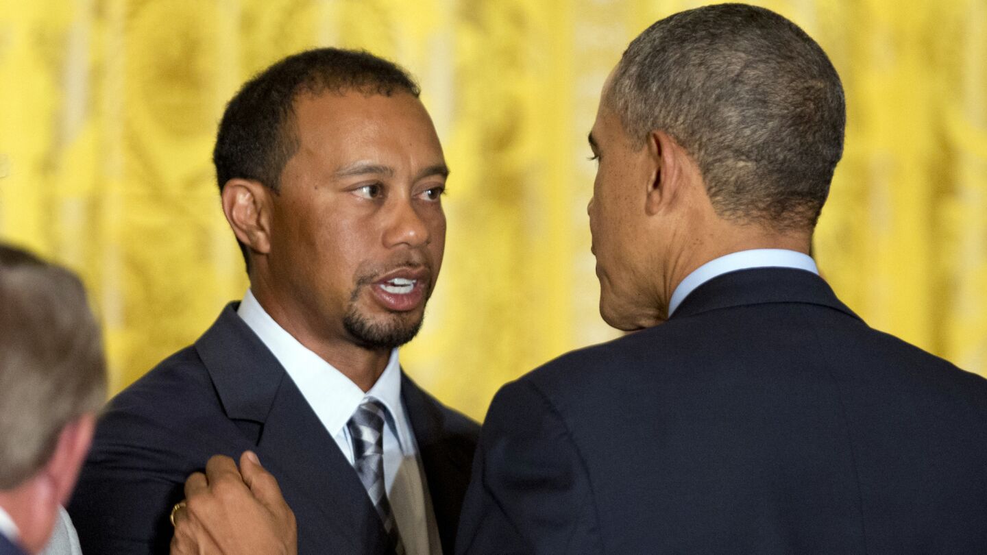 Tiger Woods, Barack Obama