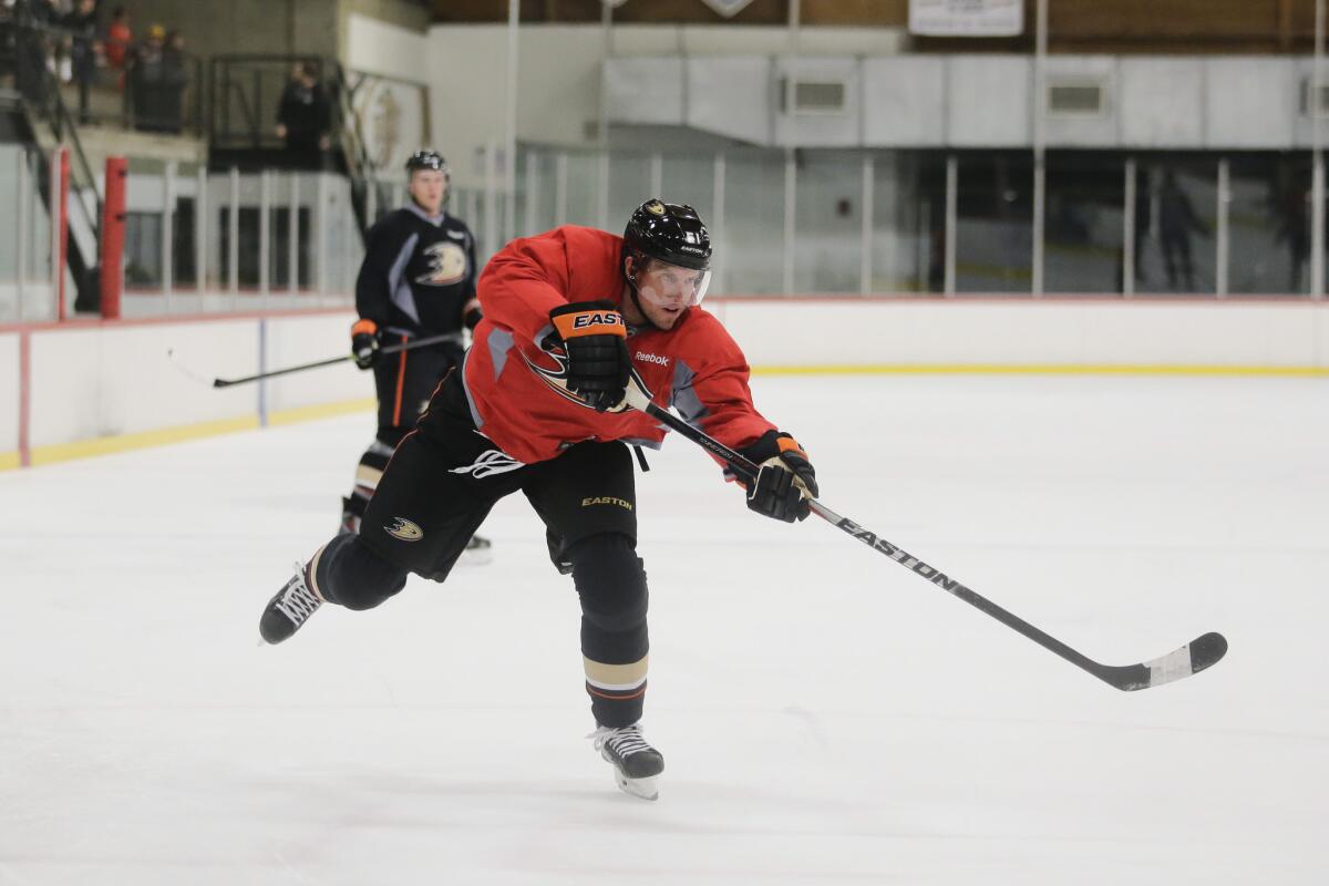 Dany Heatley, a veteran former 50-goal scorer, signed a one-year, $1-million deal with the Ducks in the off-season.