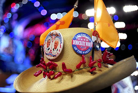 Festive hats at the Democratic National Convention