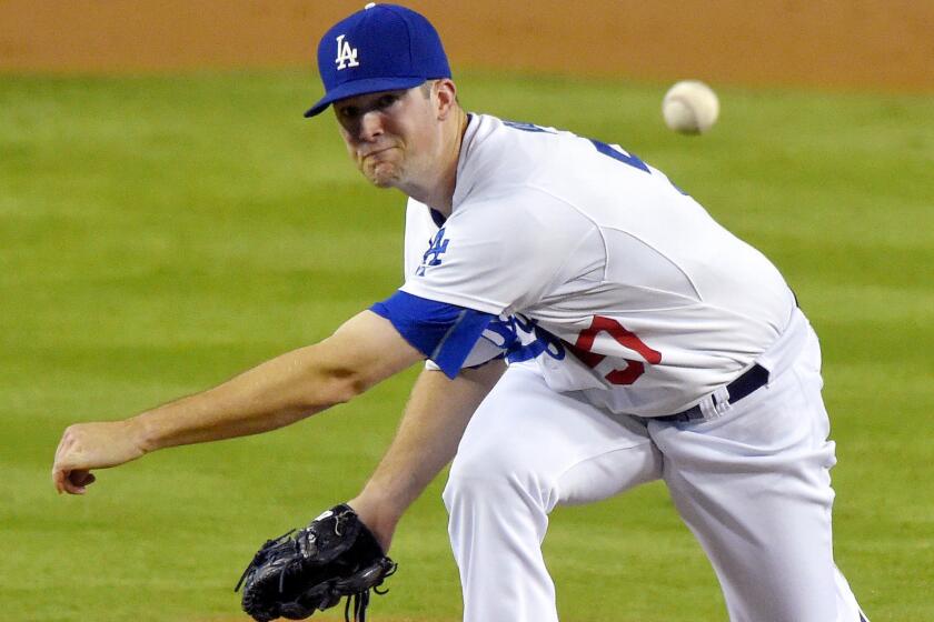 Dodgers starter Alex Wood gave up only five hits and two runs in seven innings against the Padres on Friday night.