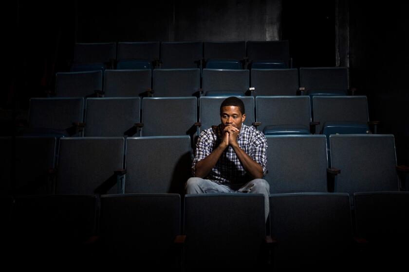Actor Darryl Green is photographed at the Playhouse West theater in North Hollywood.