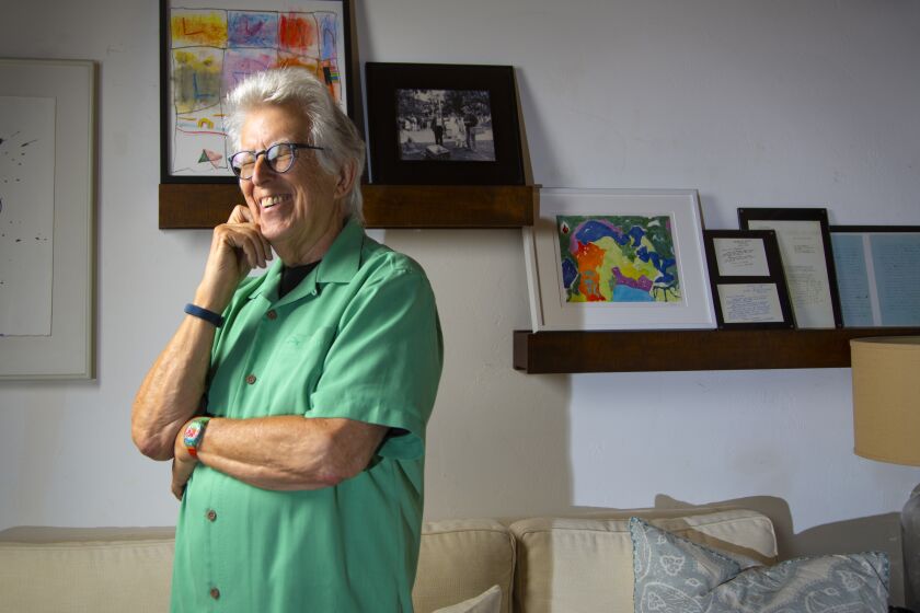 Pulitzer Prize winning classical music composer and UC San Diego professor Roger Reynolds, photographed at his home in Del Mar, California for the Fall Arts Preview.