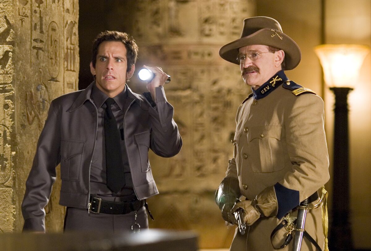 Ben Stiller and Robin Williams in "Night at the Museum"