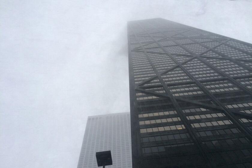 A fire on the 50th floor of the John Hancock Center in Chicago injured at least one person on Nov. 21, 2015.