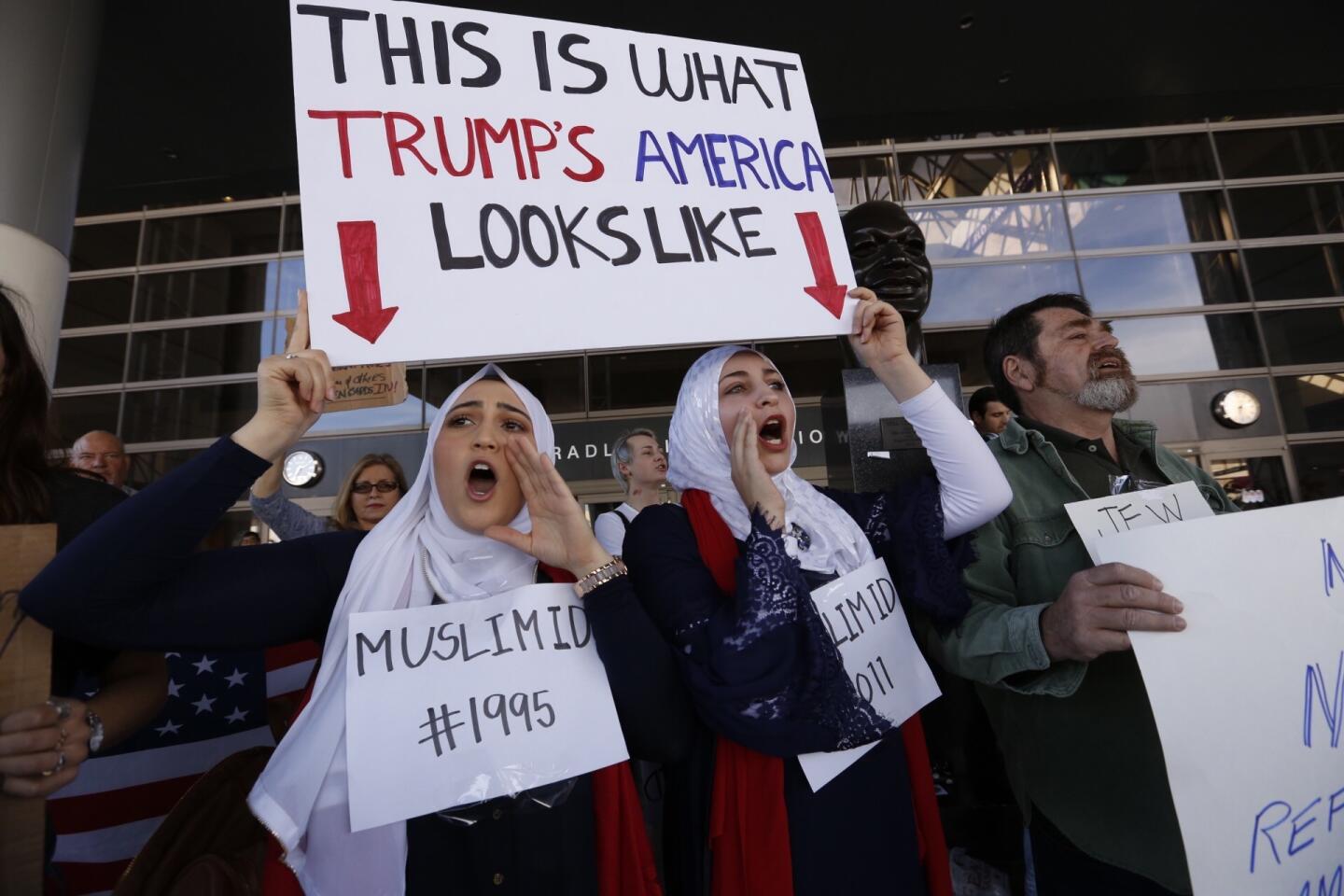 LAX protest