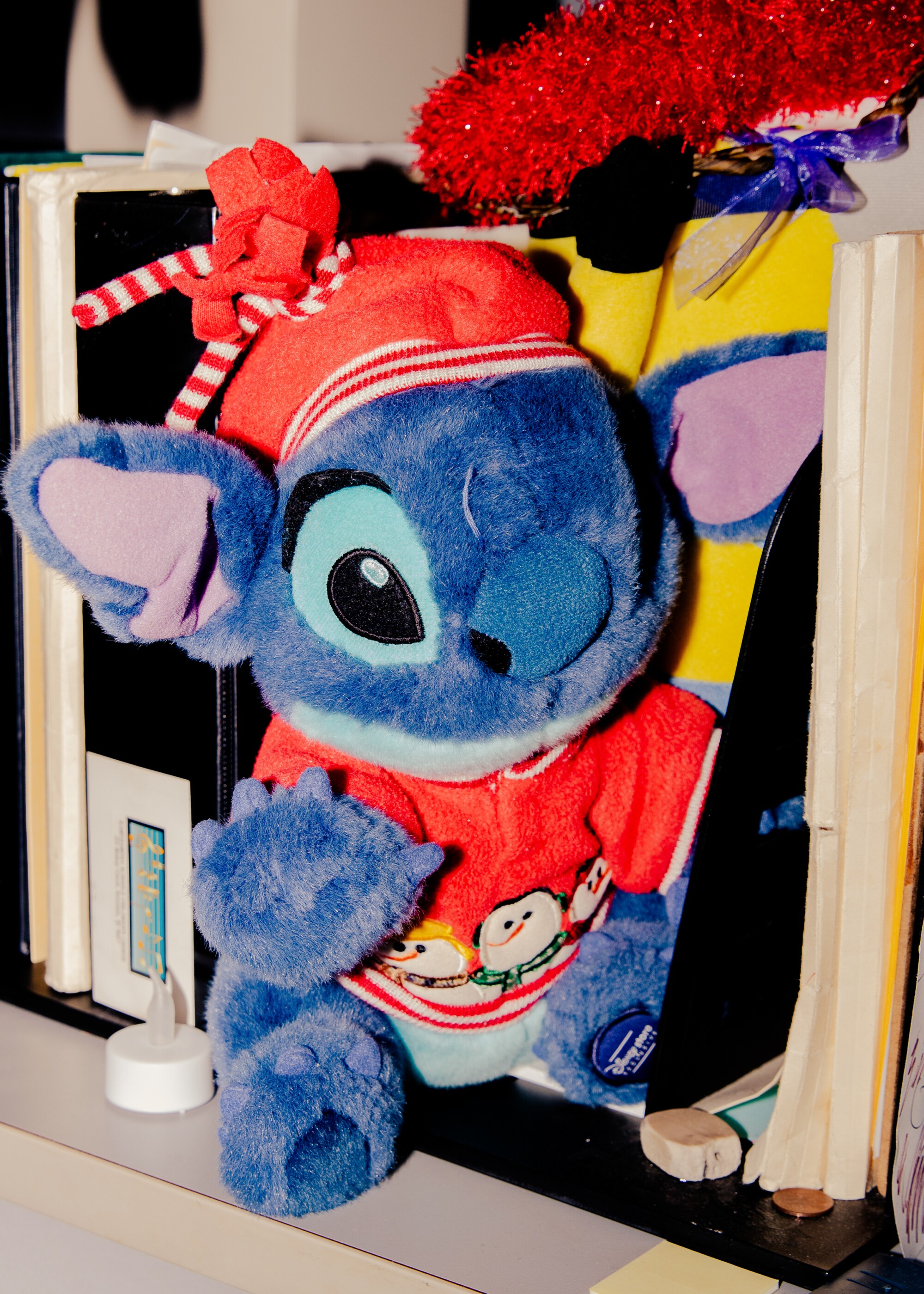 A collection of "Lilo & Stitch" memorabilia in Kumu Bright's classroom.