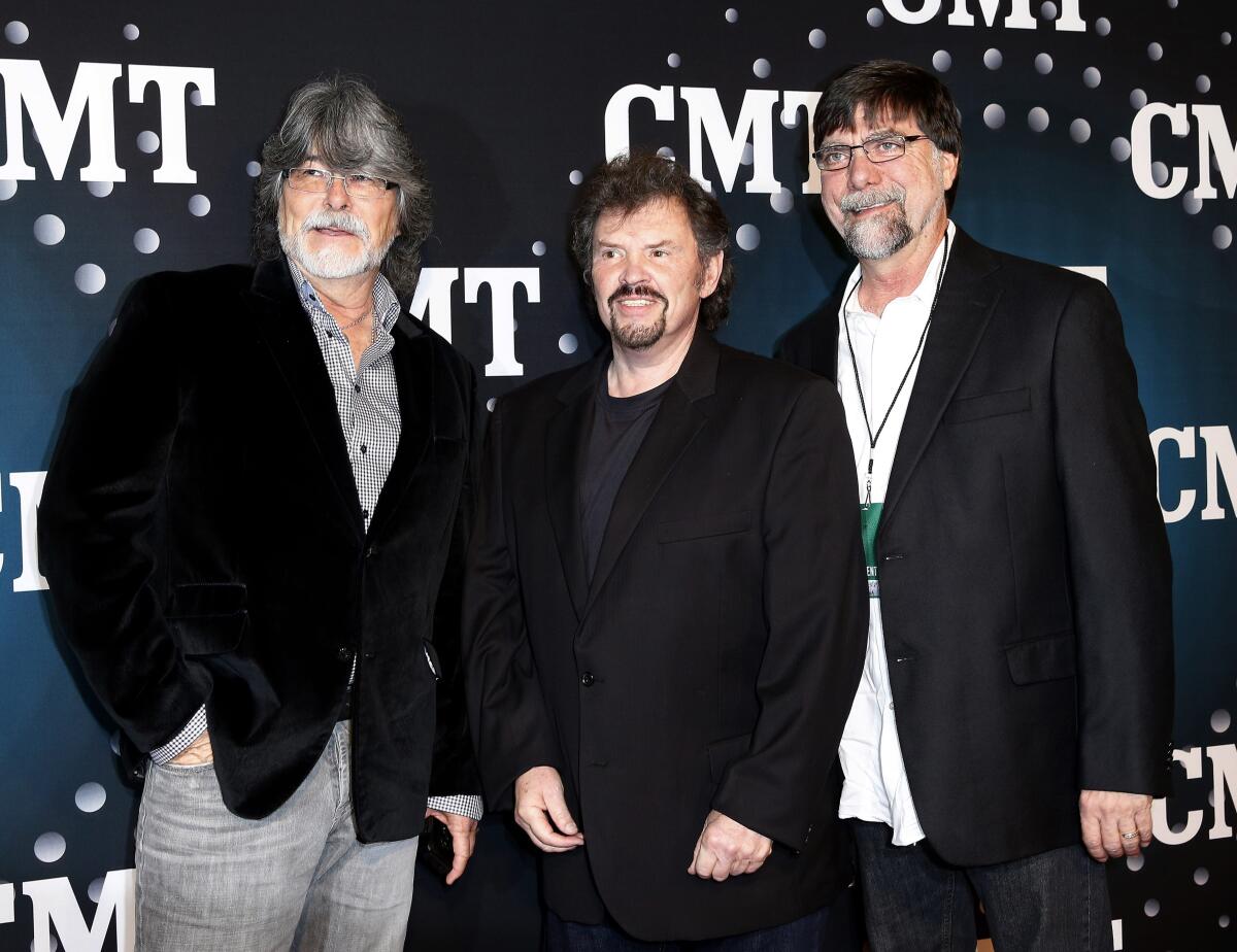 Randy Owen, from left, Jeff Cook and Teddy Gentry of the band Alabama