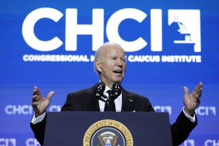 President Joe Biden speaks at the Congressional Hispanic Caucus Institute's 46th annual awards gala, Thursday, Sept. 21, 2023, in Washington. (AP Photo/Susan Walsh)