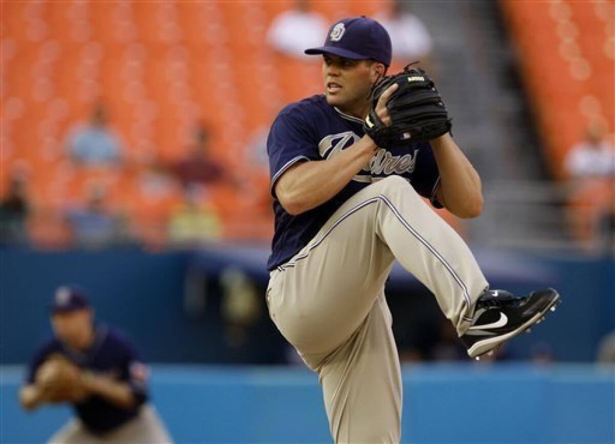 May 12, 2010; San Francisco, CA, USA; San Diego Padres starting pitcher  Clayton Richard (33) before the game against the San Francisco Giants at  AT&T Park. San Diego defeated San Francisco 5-2 Stock Photo - Alamy