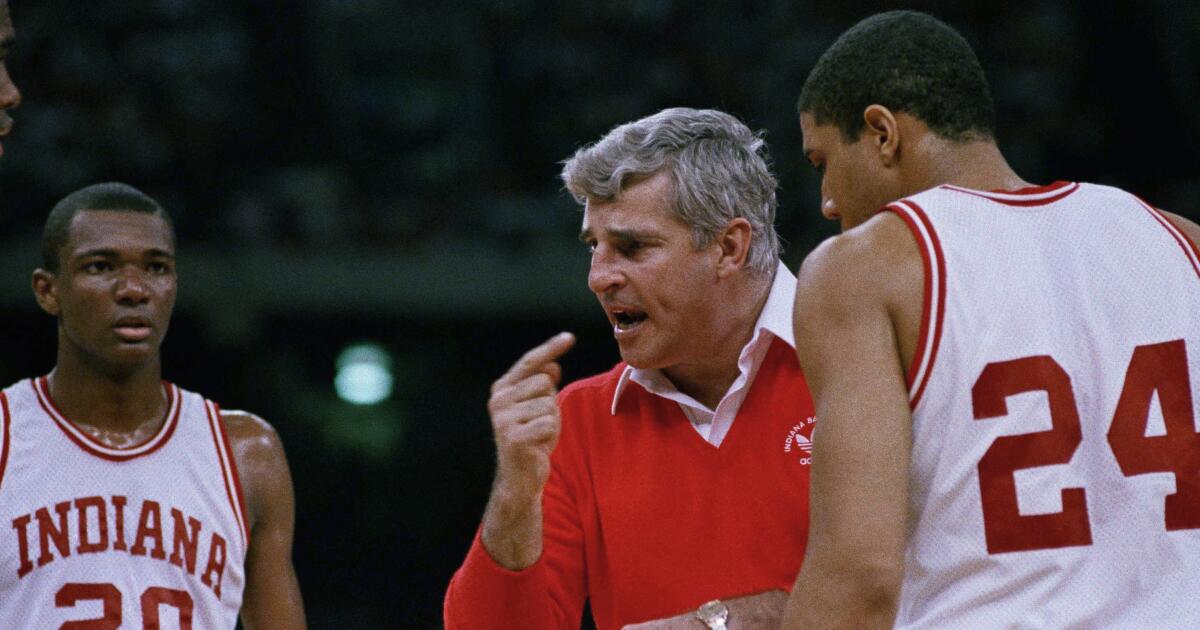 Bobby Knight, one of basketball’s greatest coaches will always be remembered for chair throwing, has died