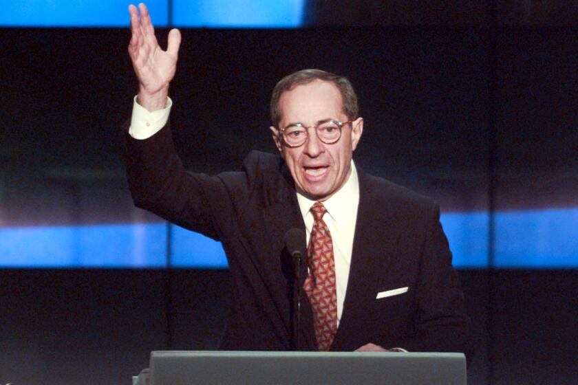 Mario Cuomo at the Democratic National Convention in Chicago in 1996.