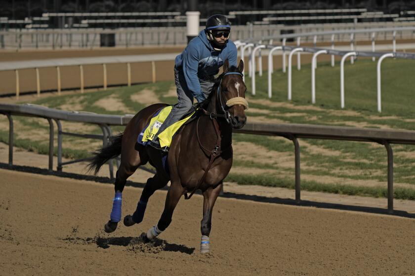 Kentucky Derby entrant Skinner works out at Churchill Downs Thursday, May 4