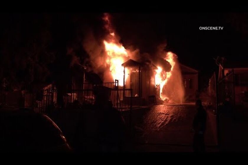 One dead, three hurt after fire tears through Logan Heights home | San Diego Union-Tribune