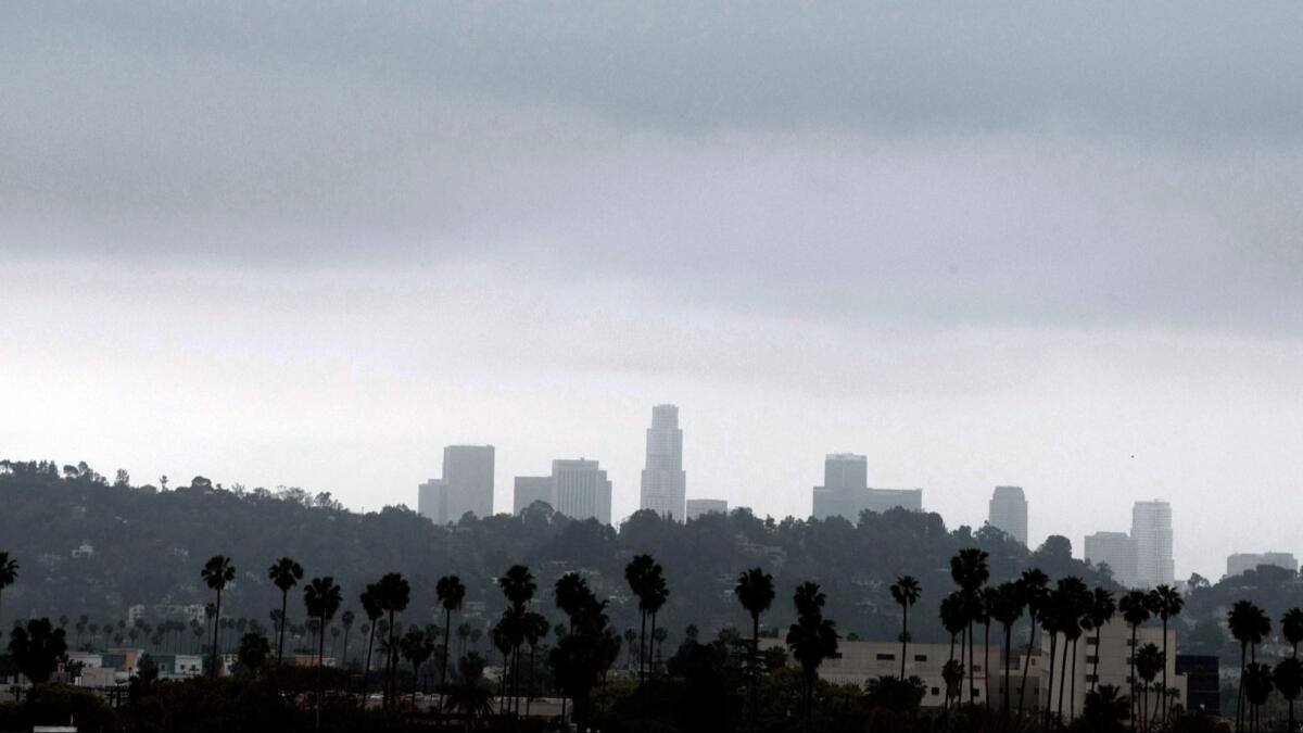 Cloudy skies are in the forecast for the rest of the week in Southern California as the first winter storm of the season approaches from Canada, the National Weather Service said.