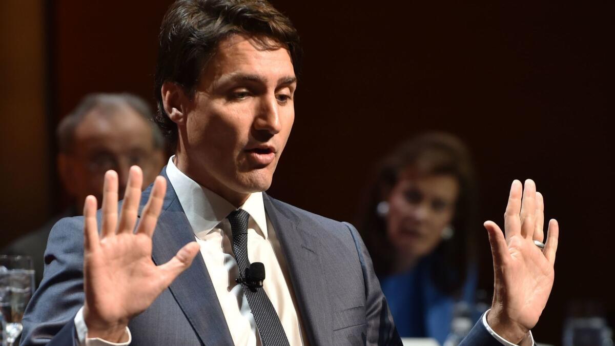 Canadian Prime Minister Justin Trudeau has spoken out against President Trump's immigration policies.