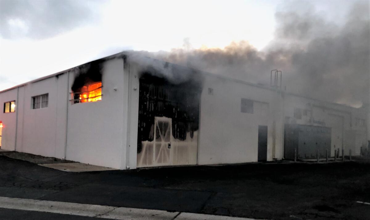 A laundromat fire on the 2900 block of College Avenue in Costa Mesa broke out Tuesday but was quickly put out by fire crews.