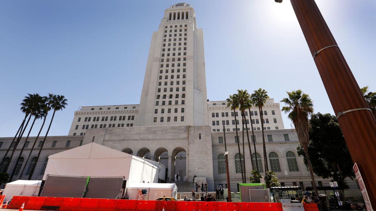 Several Los Angeles City Council members received contributions from a developer and a billboard executive who were fined by the Ethics Commission for violating rules governing political donations.