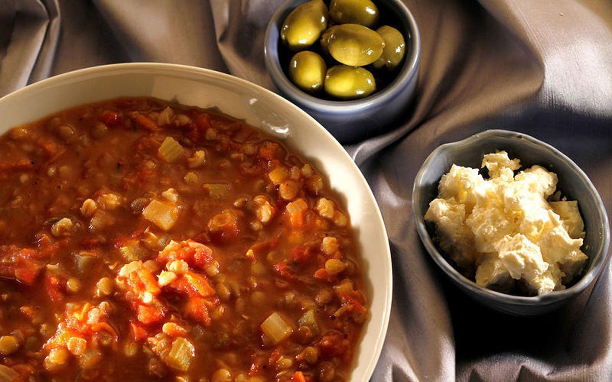 Rich and hearty. Recipe: Lentil and barley stew